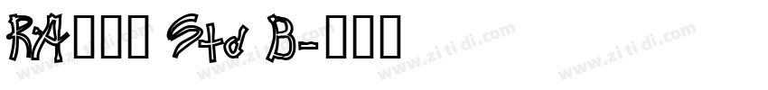 RA花胡蝶 Std B字体转换